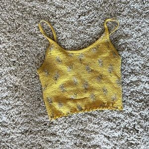 Yellow Cropped Tank